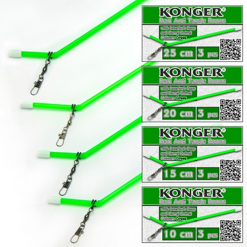 Bent anti tangle - bent, green